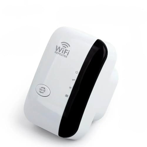 Repetidor WiFi, 300Mbps Extensor WiFi, Amplificador WiFi 2.4GHz con Repertidor/Ap Modo y la función WPS, Amplificador Señal de Red WiFi con Puerto Ethernet e Interfaz de Alimentación