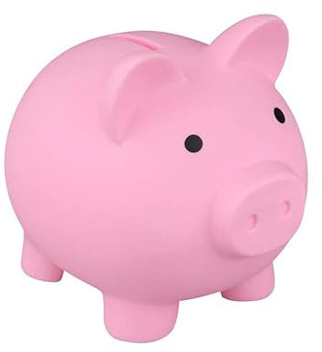 Humdcdy Salvadanaio a forma di maialino, infrangibile, decorazione per bambini, regalo di compleanno