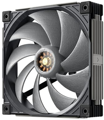 Sudokoo MACH140 140mm Case Fan - PWM Quiet PC Cooling Fan, 30mm Thick, LCP High Speed Computer Fan with 500-2200 RPM, Dynamic Balance Correction, 6 Years Warranty