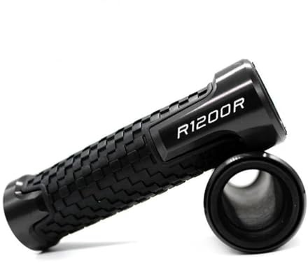 Cubierta De Agarre para BM&W R1200R R 1200 R 2006-2010 2011 2012 2013 2014 7/8'' 22mm Extremos De Manillar De Moto Empuñaduras De Mano(Black)