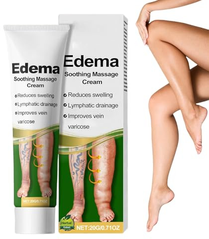 Crema para el cuidado de las piernas, crema de masaje natural para las piernas - 20 g de rápida absorción hidratante solución para el cuidado diario de la piel después de estar de pie y hacer deporte
