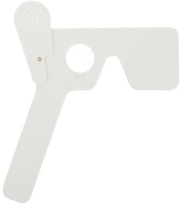 Mikikit Plastic Eye Occluder for Vision Screening White Pinhole Eye Patch Tool for Astigmatism Testing Suitable for Children Adults Elderly