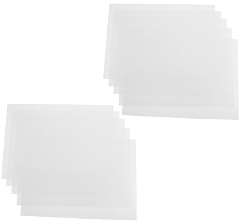 Hemobllo 10 Feuilles de Pvc Blanc Mat Rigide pour Cadres Photo, Film Plastique Léger et Résistant, pour Projets D'artisanat et Bureau, Lot de 10 Pièces