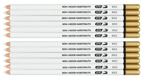 Koh-i-noor 12 crayons gomme ERA 6312.