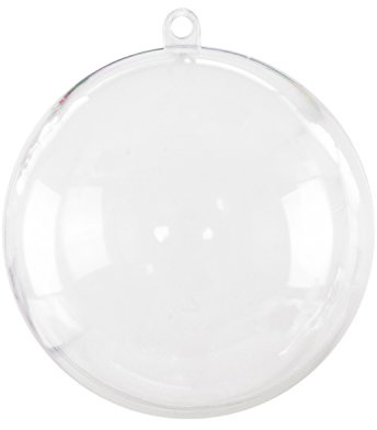 Super Z Outlet Clear Plastic Acrylic Bath Bomb Mold Shells Molding Balls Kit (80mm, 12 Pack)