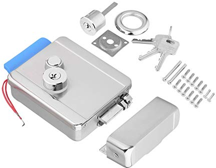 Sonew Cerradura de Seguridad Invisible para Puerta, Cerradura Eléctrica de Seguridad, Cerradura Eléctrica de La Puerta de Control, para El Kit Del de Control de Acceso de La Puerta