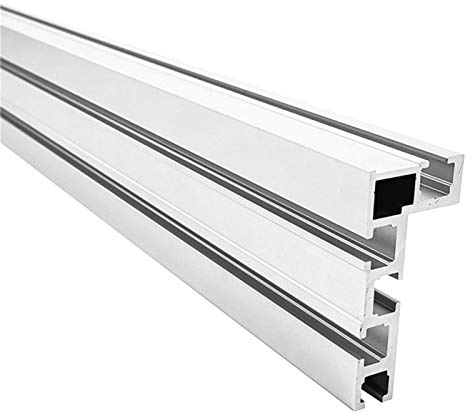 GSDGV T-Rail 400mm Lega di Alluminio Mitra Rail Mitra Barra di Guage Slider Tavolo Sega Coltello Rod Strumento Lavorazione Del Legno T-Rail Mitra Strumento per Router Tavolo