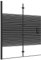 vidaXL Faltbare Duschkabine mit Griff Duschwand Faltwand Duschabtrennung Badewannenaufsatz Badewannenfaltwand Badewanne ESG 120x140cm Schwarz
