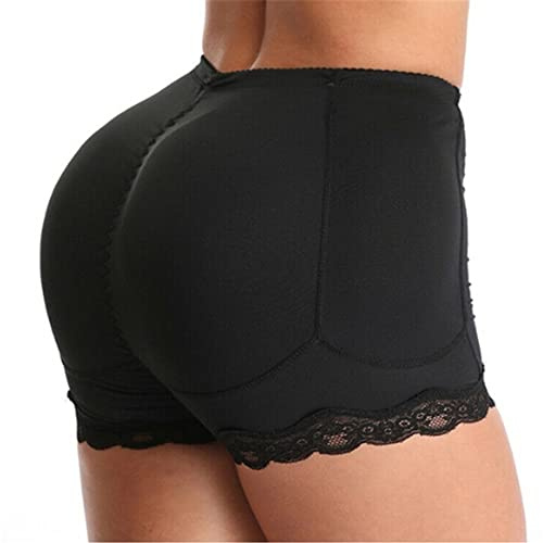 TOEECY Bragas Levanta Glúteos para Mujer Cintura Entrenador con 10 Almohadillas Removibles Braguitas Moldeadoras Control Barriga Embellecer Cadera Bragas Push Up Body Shaper (Negro,M)