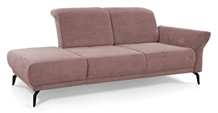 CAVADORE Cooper Chaiselongue - Chaiselongue (poliéster), Color Rosa