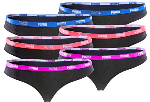 PUMA Damen Unterhosen String Tanga Black Statement Edition - Gr. M