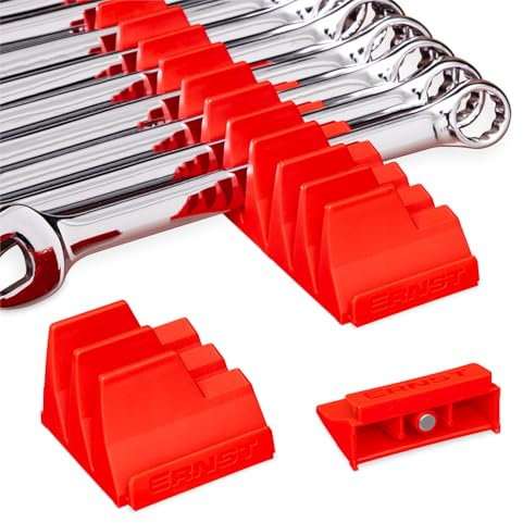 Ernst Manufacturing 40 verktyg magnetisk skiftnyckel Pro, röd