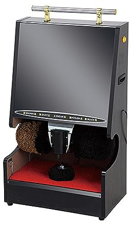 KJZQXYX Cireuse de Chaussures Automatique, cireuse de Chaussures Domestique électrique, cireuse de Chaussures électrique, cireuse de Chaussures Commerciale en Acier Inoxydable (B)