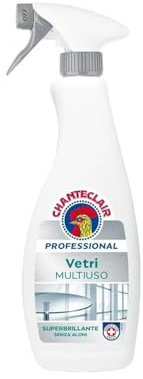 Wintem Detergente Spray Vetri Multiuso Senza Aloni 700ml - Formula Avanzata con Alcool per Asciugatura Rapida e Lucentezza - Ideale per Specchi, Vetri, Piastrelle e Marmo