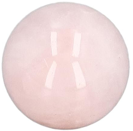 Fdit Sfera di, 4 Pezzi Unici 20mm Sfere di di Quarzo Rosa Sfera di Curativa Energetica per Decorazioni per la Casa, Meditazione in Ufficio, Pratiche Chakra