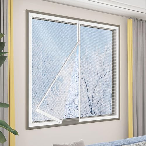 Thermo Cover Window Insulating Film, Window Insulation Film with Zipper