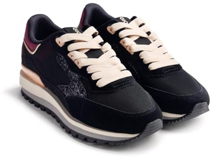 Gioseppo Sneakers de Piel Modelo Foley Color Negro, Talla 41