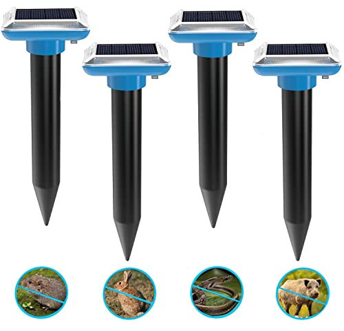 Solar Maulwurfschreck, Ameisenabwehr Königin für Garten und Camping, Gopher, Schlangenabwehr Maulwurf, Gopher und andere Maulwurfabwehr