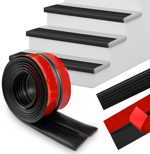 Stair Nosing Profile Self-Adhesive 1 m Stair Edging Non-Slip Stair Edge Protection Non-Slip Stair Edge Profile for Outdoor and Indoor Use