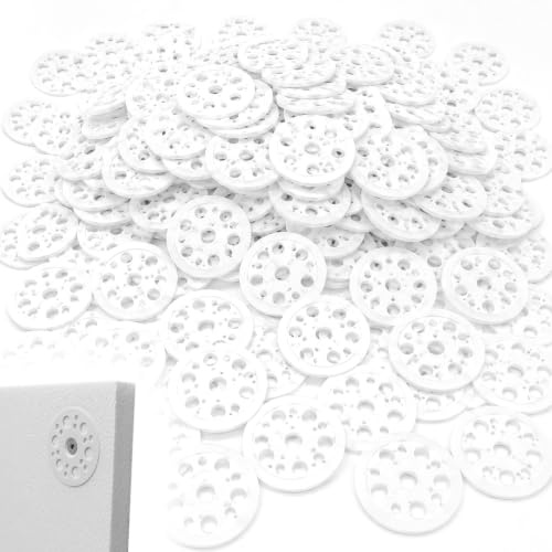Discos aislantes de plástico, 200 unidades, arandelas de plástico de 46 mm, tacos aislantes, discos de clavos, para fijación, apoyo de placas aislantes