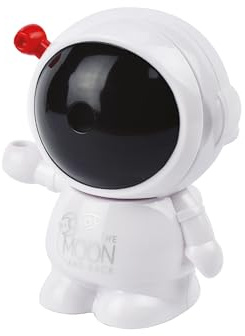 Legami - Taille-crayon à manivelle, To The Moon And Back, 8 x 9,5 cm, Affûtage réglable, plateau amovible pour adultes et enfants, école ou bureau, taille-crayon pratique, excellente idée cadeau