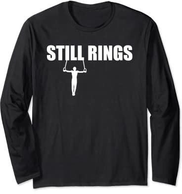 Great Still Rings Gymnastikanzug für Herren, Turnerin Langarmshirt