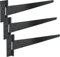 IRONTITE® Lot de 3 charnières en T noires de 400 mm pour portails en bois ou abris de jardin, ces charnières de portail de jardin sont revêtues de noir pour une protection durable contre les