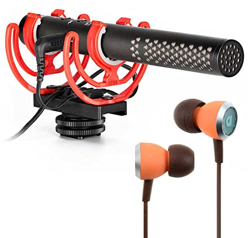 Rode Videomic NTG Camera Video Microphone + Audiofly In-Ear Earphones