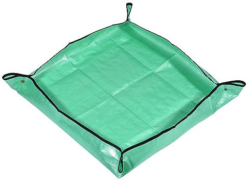 M METERXITY Quadrato Impermeabile Pianta Rinvaso Tappetino - Mantieni Tavoli e Pavimenti Ordinati, Applicabile a Interno/Quotidiano Casa Piantare (100cm, Verde)