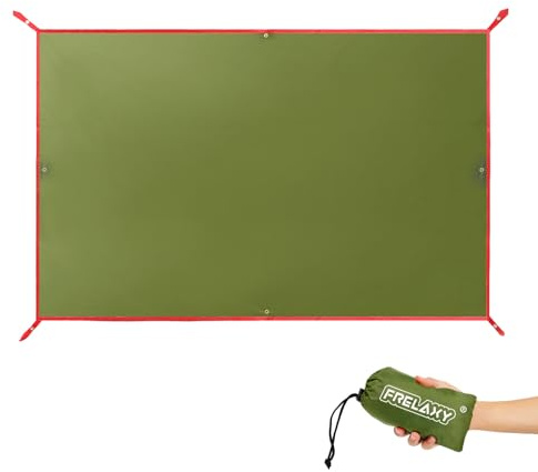 Frelaxy Tent Footprint, Waterproof Camping Tarp, Durable Tent Floor to Elevate Your Camping, Hiking, Backpacking, Hammock, Beach Experience