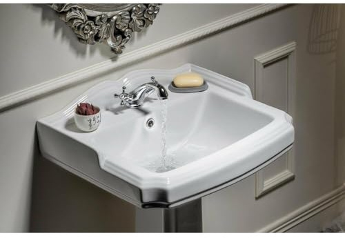 ANTIK Keramik-Waschtisch, 58x47 cm, Weiß