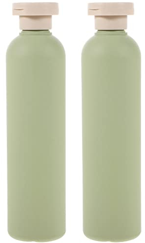 Cabilock 2pcs 400ml/13.5oz Empty Refillable Soft Tube Squeeze Bottle Jars With Flip Cover for Lotion Shower Gel Cleaser Shampoo