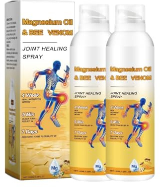 XINGBEI 2 Pcs Magnesium Oil Joint Spray,Joint Healing Spray for Muscle and Joint Recovery,Effective Joint Bone Cream for Inflammation & Stiffness for Muscle and Joint Recovery (2)