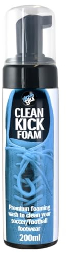 Glove Glu Clean Kick - Limpiador de botas de fútbol, 200 ml, lavado espumoso de primera calidad, cuidado profesional del calzado de fútbol