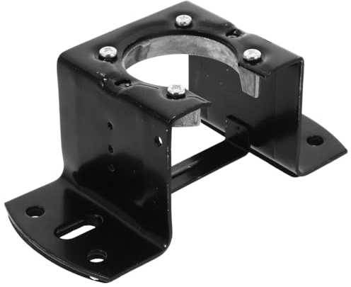 SHINEOFI Ceiling Fan Mounting Bracket, Universal Canopy Installation Kit | Black universal ceiling mounting bracket for sloped & cathedral. Tool-Free Setup Easy setup fan parts kit for secure hang.