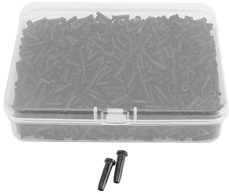 CHEOTIME Juego de Protectores de Cuerdas de bádminton, Protector de Nailon para Raqueta de bádminton, Ojales de Repuesto para reparación, 1 Caja