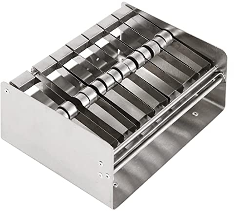 Vogue Etikettenspender, Edelstahl, Spender für 7 Etikettenrollen, FDA-konform, nur Spender – Etiketten nicht im Lieferumfang enthalten, L937