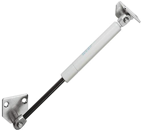 Gedotec Klappenbeschlag mit Gasdruckfeder für aufklappbare Klappen - Liegen und Betten mit Bettkästen | Lift-Beschlag mit Gasfeder 40° | Bett-Lift-Beschlag zum Schrauben | 1 Set - Gasdruckfedern