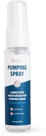 BooLu Breast Pump Flange Spray | Helps Sore Nipples & Clogged Milk Ducts | Skin Lubricant for Breast Pumping | Apply Directly to Shields | Vegan & Lanolin Free | 1 Fl Oz