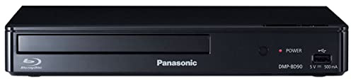 Panasonic Blu Ray DVD Player with Full HD Picture Quality and Hi-Res Dolby Digital Sound, DMP-BD90P-K, Black