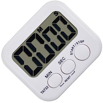 BESTonZON Cooking Timer Digital Large Led Display Count-up Count-down Easy to Carry No Battery