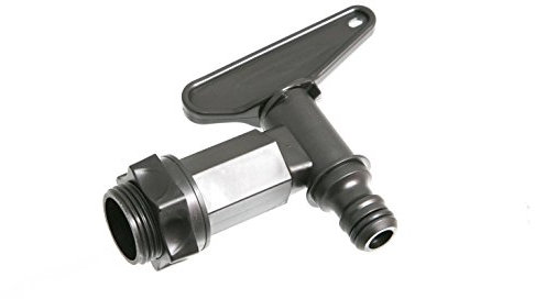 24 rubinetti per cisterna dell'acqua, in plastica nera, con chiusura a scatto, compatibile con Hozelock