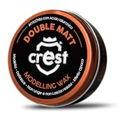 Crest - Double Matt - Cera per Capelli Uomo - Professionale - Tenuta Forte - Profumo per capelli uomo - Made In Italy - Pomata per Capelli - Modellante - Fissante - Volumizzante