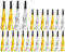 MWUMRCM Confezione da 24 Corna di Compleanno per Bambini, per Creare Rumore per Feste, bomboniere, per Feste di Laurea, per Feste con Frange e Glitter, per Feste di Compleanno,Feste di Capodanno