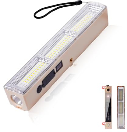 Eleganted Lanterna da Campeggio, 3 Modalità con Base Magnetica, 108 LED Barra Luminosa da Lavoro, 2000mAh Luci Portatili Ricaricabili USB per Home, Campeggio