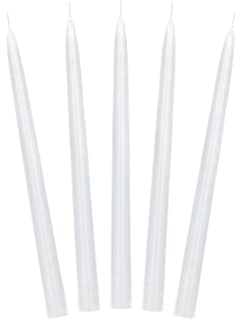 PartyDeco bougies coniques bougies coniques ensemble de centres de table blancs longue bougie pour mariages, fêtes d'anniversaire, bougeoir de Noël bougie décorative