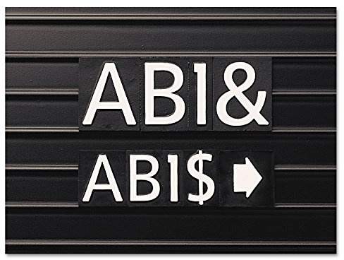 Quartet Character Set for Magnetic Letter Boards, 1-Inch H, White, 144/Set (QRTM1)
