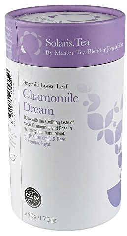 Solaris Tea Organic Loose Whole Leaf Chamomile Dream Herbal Blend 50 g