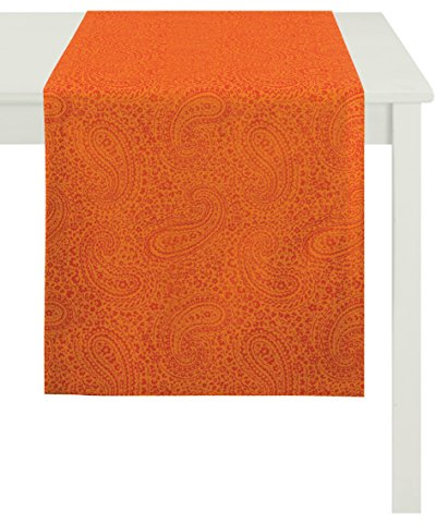 APELT 7907 48X140 60 Tischläufer, Polyester, orange