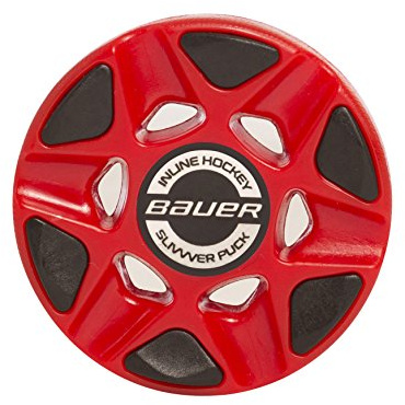 Bauer Slivvver - Disco da hockey a rotelle, colore: Rosso